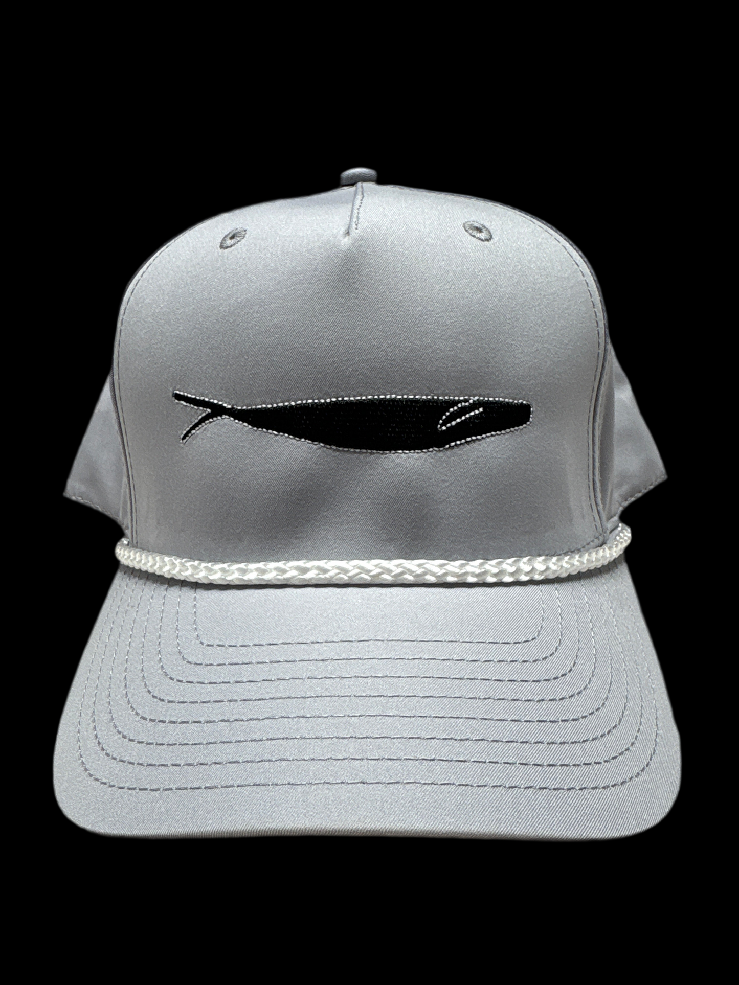 Richardson 258 - Light Grey - Black Minnow / White Outline
