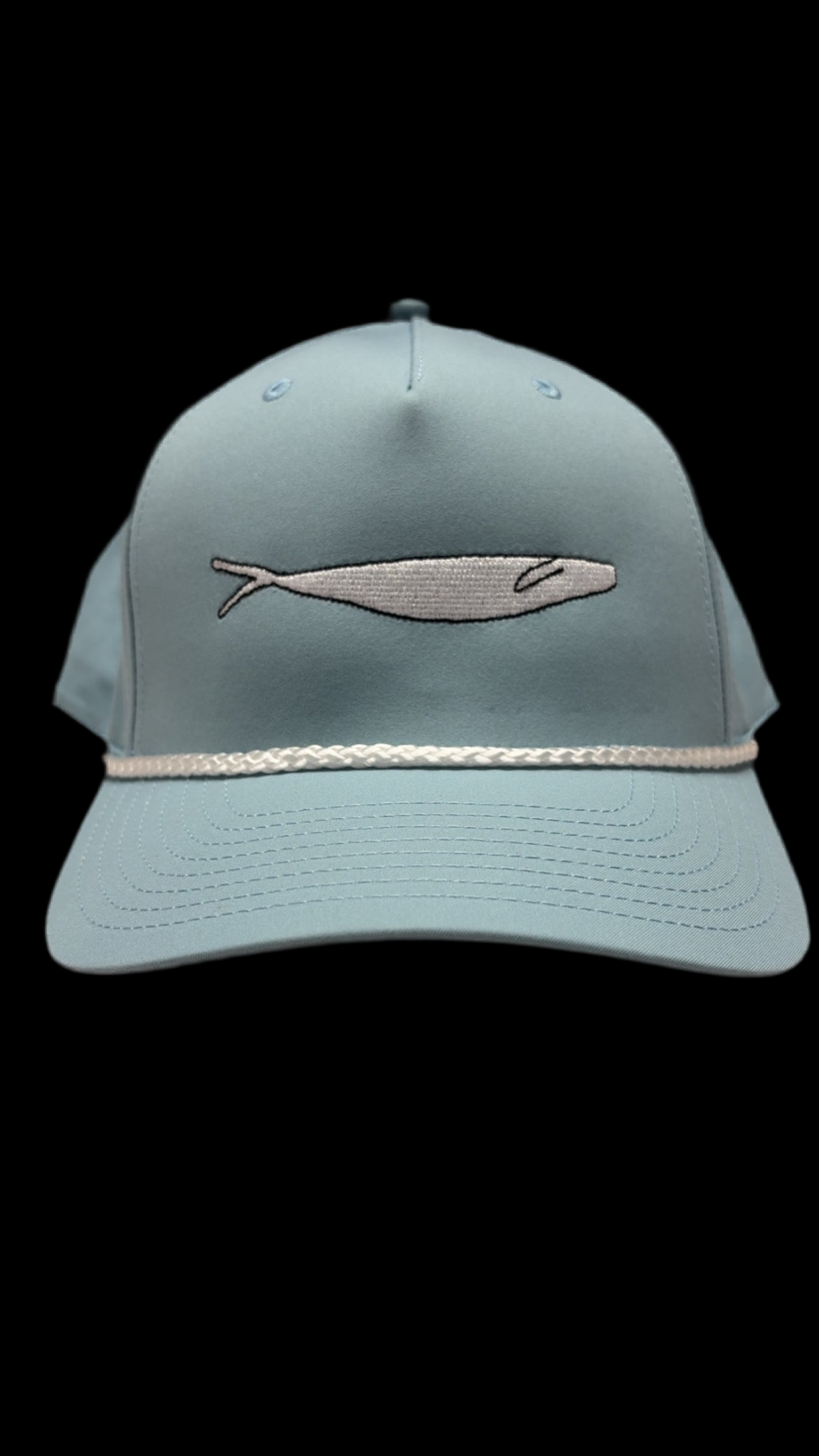 Richardson 258 - Smoke Blue - White Minnow/Black Outline