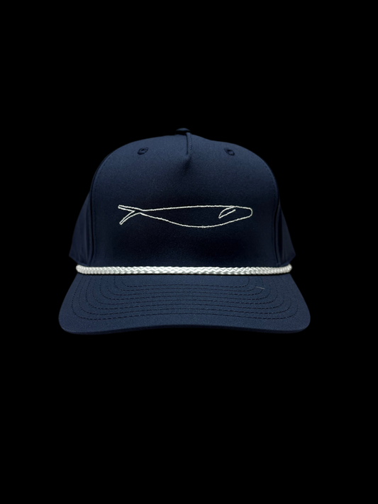 Navy / White Outline