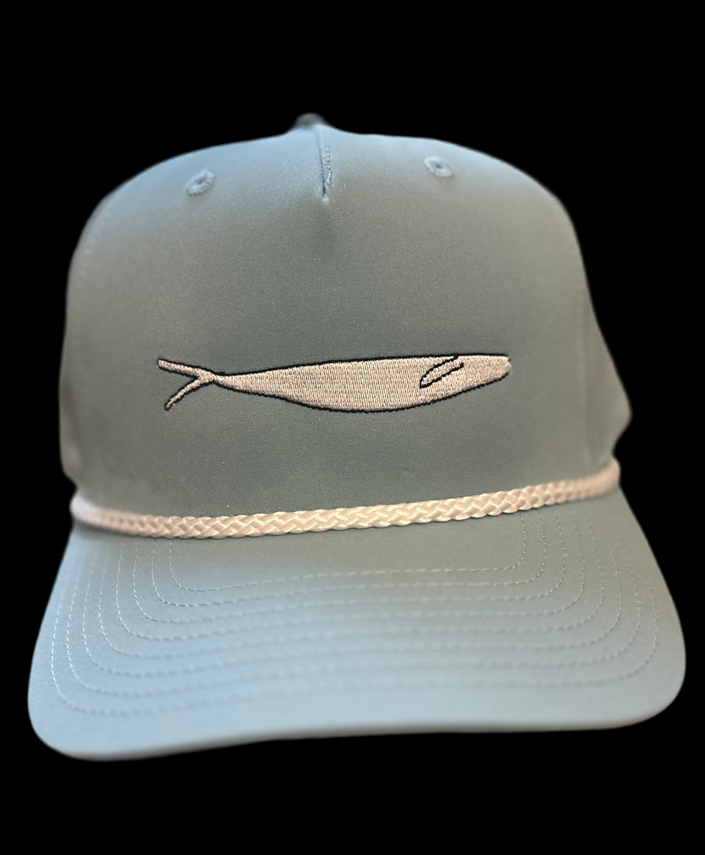 Richardson 258 - Smoke Blue - White Minnow/Black Outline
